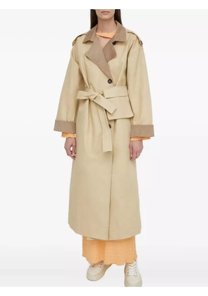 Résumé double-breasted trench coat - Neutrals