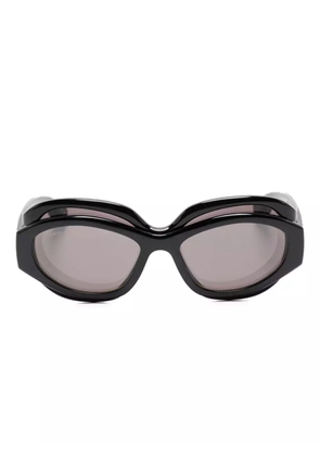 Balenciaga Eyewear Superbusy oval-frame sunglasses - Black