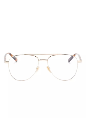 Gucci Eyewear navigator-frame glasses - Brown