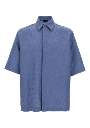 FENDI FF-motif short-sleeved shirt - Blue