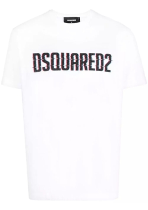 DSQUARED2 logo-print short-sleeve T-shirt - White
