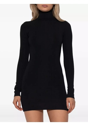 ENTIRE STUDIOS roll-neck long-sleeve mini dress - Black