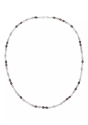 DOWER AND HALL mixed pearl necklace - Silver
