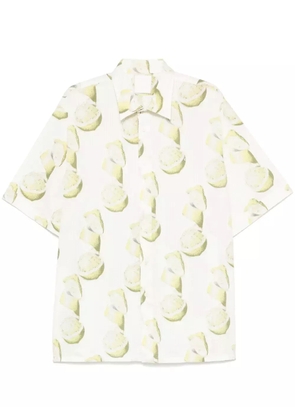 Givenchy lemon-print seersucker shirt - White