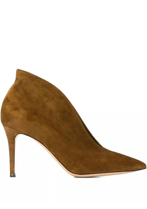Gianvito Rossi 90mm Vania booties - Brown