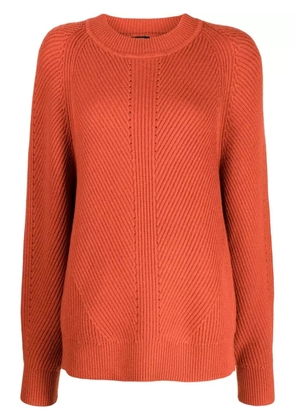 JOSEPH crew-neck knitted sweater - Orange