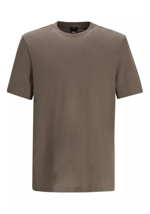 BOSS crew-neck t-shirt - Brown