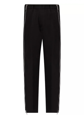 DSQUARED2 side zip-up virgin wool trousers - Black