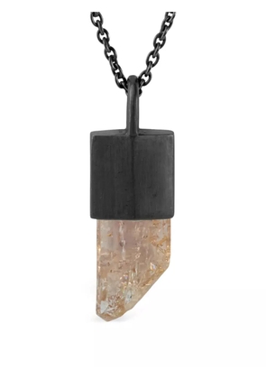 Parts of Four talisman oxidised necklace - Black