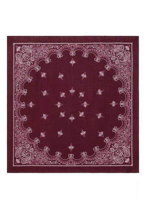 Destin paisley-print scarf - Red