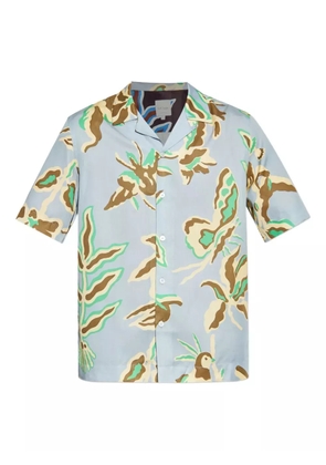 Paul Smith floral-print short-sleeve shirt - Blue