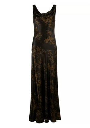 Reformation Annabelle silk gown - Black