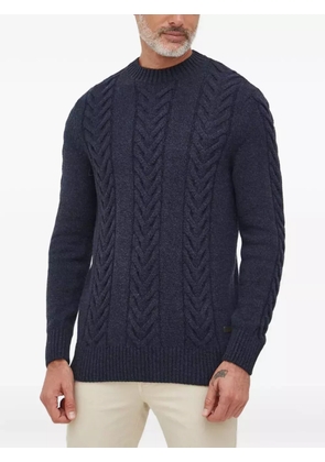 Barbour cable-knit crew-neck sweater - Blue