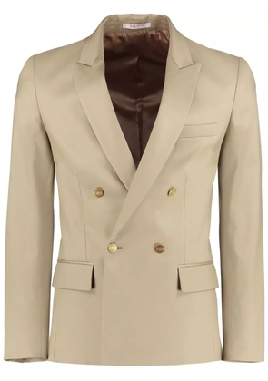 Valentino Garavani peak-lapels double-breasted blazer - Neutrals