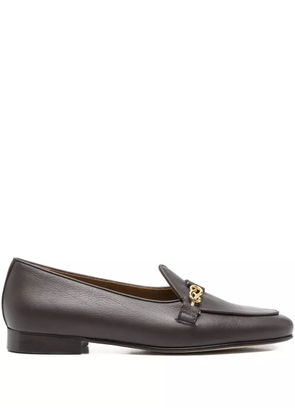 Edhen Milano chain-link leather loafers - Brown
