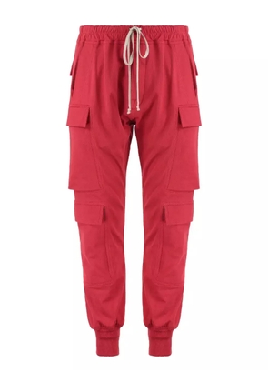 Rick Owens cargo pocket drawstring trousers - Red