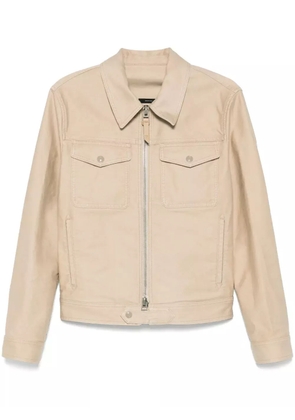 TOM FORD gabardine-weave jacket - Neutrals