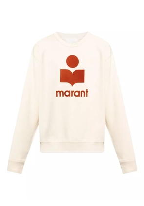 MARANT logo-print cotton sweatshirt - Neutrals