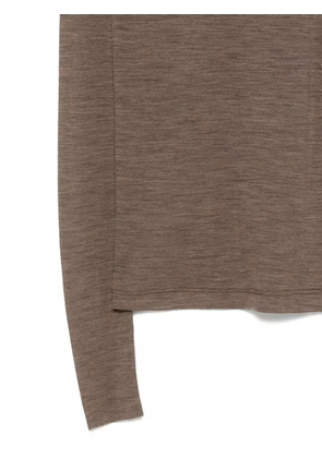 Alysi mock-neck sweater - Brown