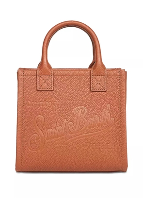 MC2 Saint Barth mini embossed grained leather tote bag - Brown