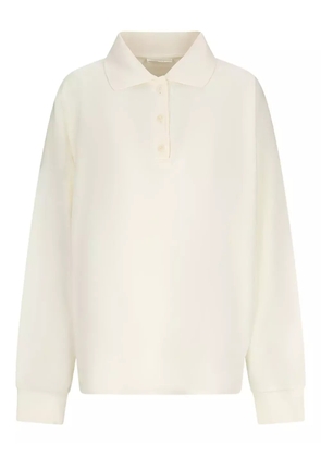 The Row long-sleeves polo-shirt - White