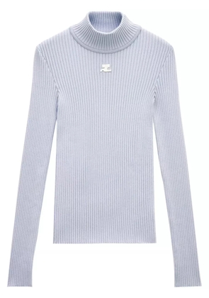 Courrèges roll-neck jumper - Purple