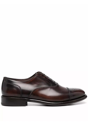 Ferragamo perforated-design Oxford shoes - Black