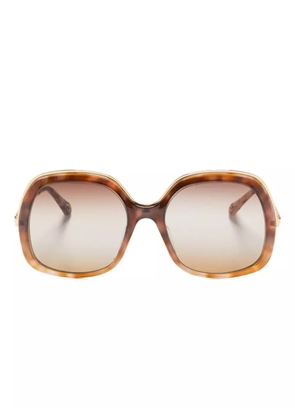 Chloé Kids oversize-frame sunglasses - Brown