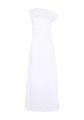STAUD Phare one-shoulder maxi dress - White