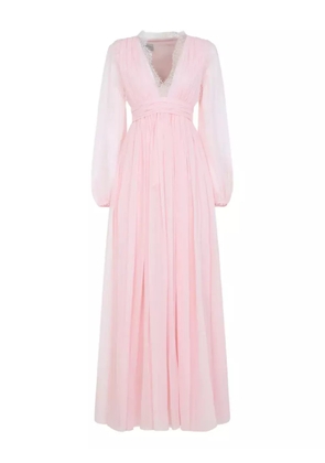 Giambattista Valli lace V-neck maxi dress - Pink