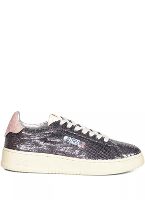 Autry Dallas sequin logo sneakers - Grey