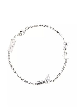 Saint Laurent Pre-Owned 2020s Cassandra-charm bracelet - Silver