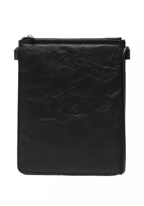 Y-3 leather messenger bag - Black