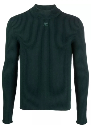 Courrèges ribbed-knit jumper - Green