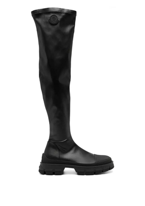 Moncler over-the-knee boots - Black