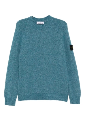 Stone Island logo-patch jumper - Blue