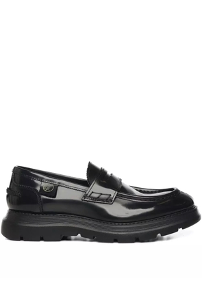 Giuliano Galiano Bryan Mocassins leather loafers - Black