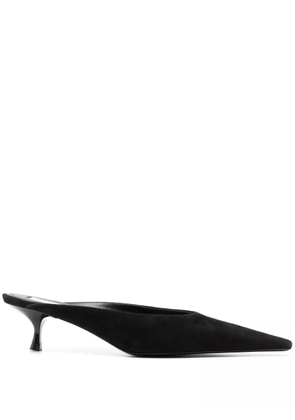 Victoria Beckham 45mm pointed-toe leather mules - Black