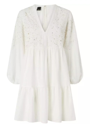 PINKO v-neck dress - White