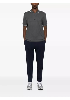 BOSS jacquard polo shirt - Grey