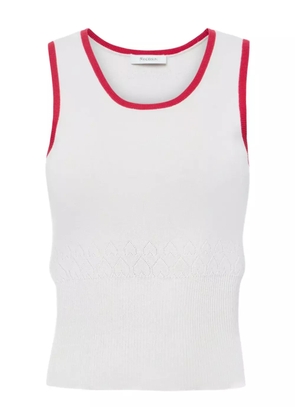 JW Anderson contrasting-trim tank top - White