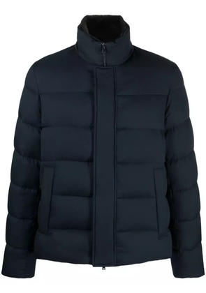 Herno logo-plaque padded-design jacket - Blue