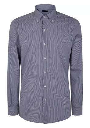 Fay logo-embroidered shirt - Blue