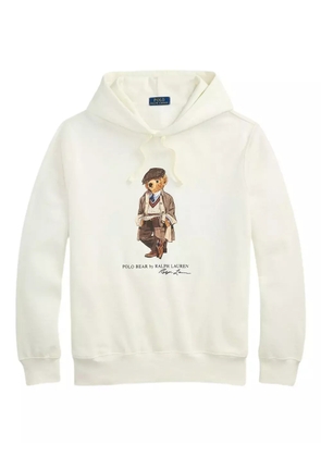 Polo Ralph Lauren graphic-print hoodie - Neutrals
