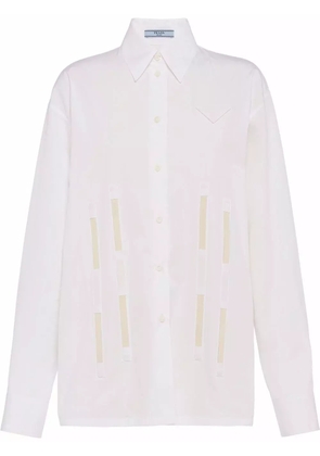 Prada long-sleeve cotton shirt - White