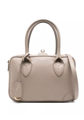Golden Goose logo-print leather tote bag - Neutrals