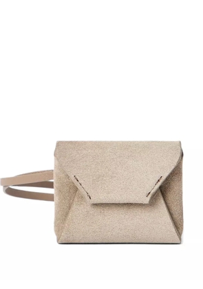 Brunello Cucinelli suede handbag charm - Neutrals