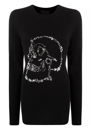 Philipp Plein embellished skull jumper - Black