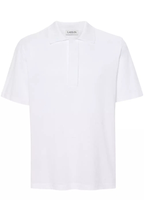 Lanvin short-sleeve cotton polo shirt - White