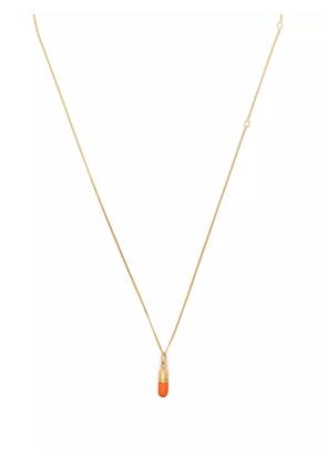 True Rocks Mini Pill Pendant Necklace - Gold